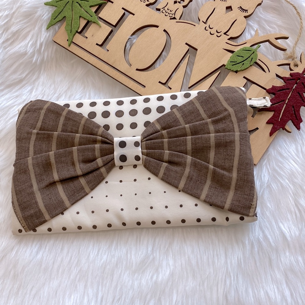 Handmade Polka Dot With Big Bow Wallet !